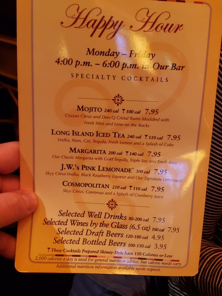 The Cheesecake Factory Happy Hour